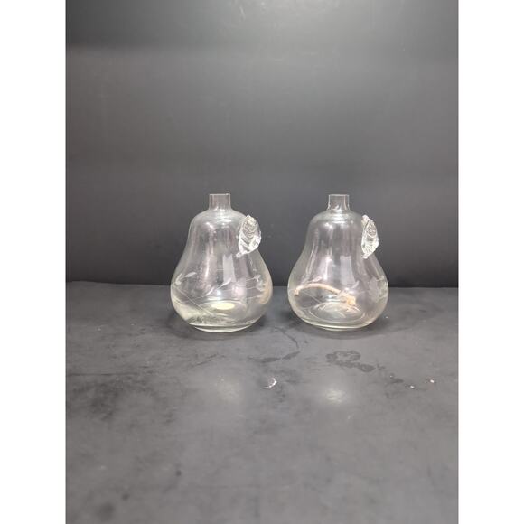 Princess House Pear Oil Lamp Set, Clear Heritage Blown Glass, 4" H, Table Decor - Picture 4 of 9